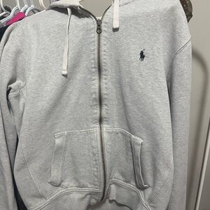 Ralph Lauren Gray Zip-Up Hoodie
